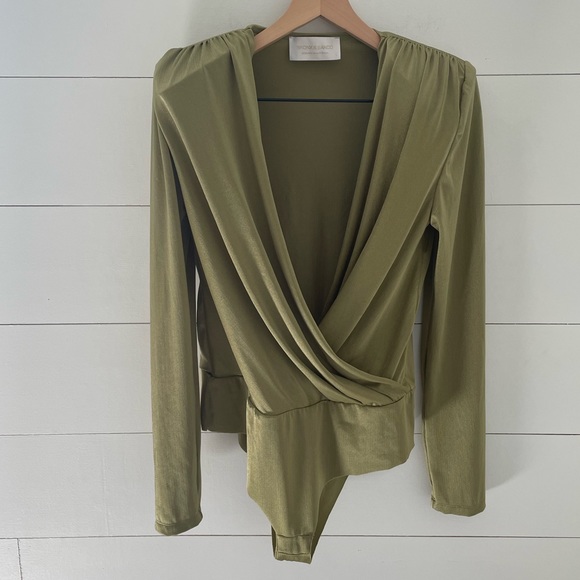 Bronx & Banco x Revolve Bodysuit in Olive - Picture 3 of 12